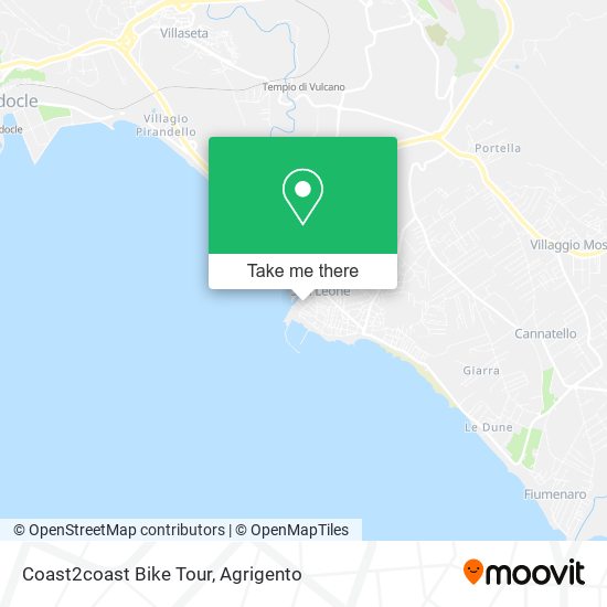 Coast2coast Bike Tour map
