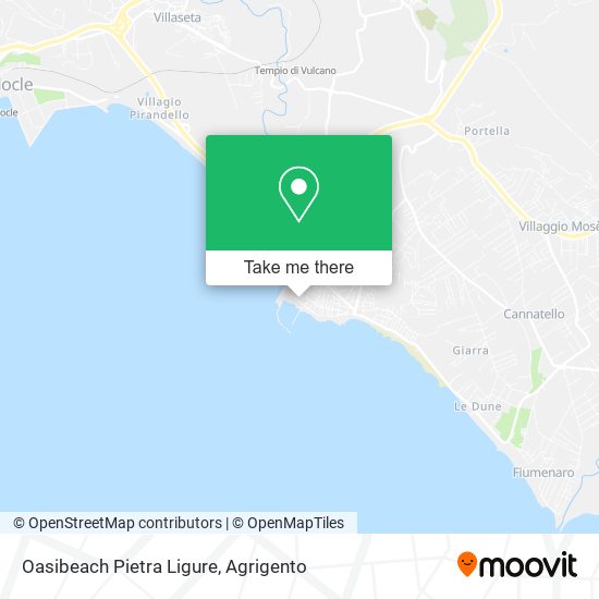 Oasibeach Pietra Ligure map