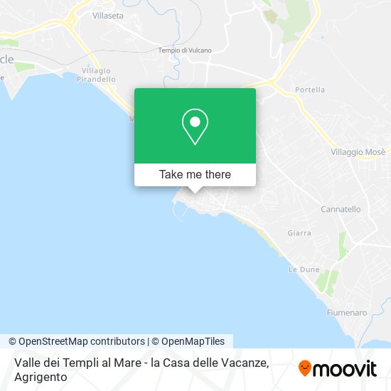 Valle dei Templi al Mare - la Casa delle Vacanze map