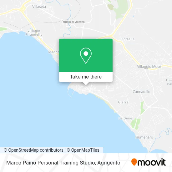 Marco Paino Personal Training Studio map