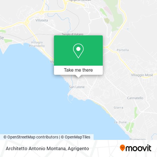 Architetto Antonio Montana map