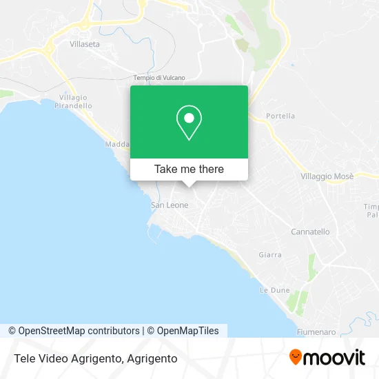 Tele Video Agrigento map