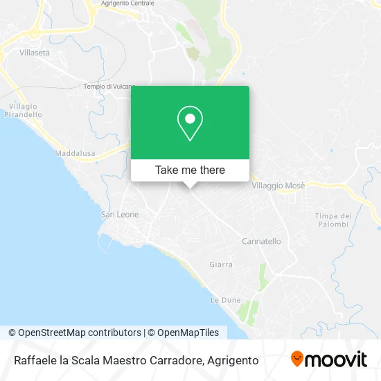 Raffaele la Scala Maestro Carradore map