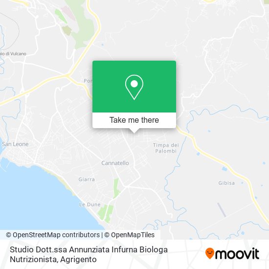 Studio Dott.ssa Annunziata Infurna Biologa Nutrizionista map