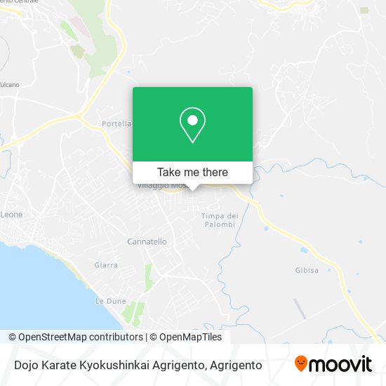 Dojo Karate Kyokushinkai Agrigento map