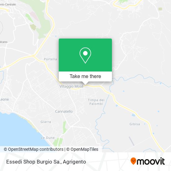 Essedi Shop Burgio Sa. map