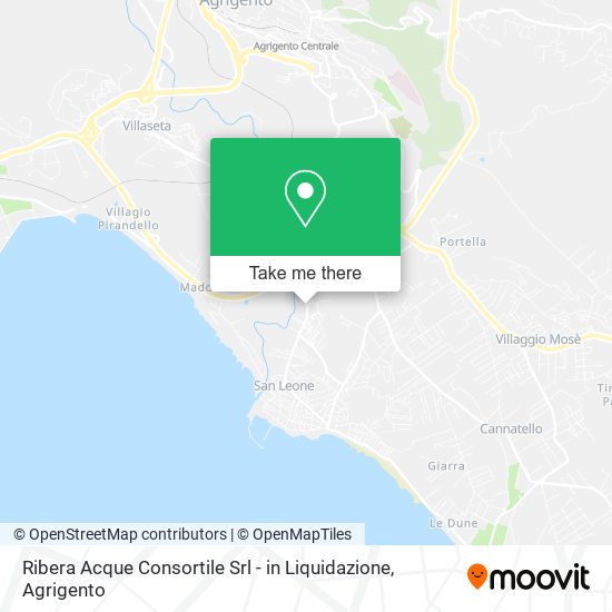 Ribera Acque Consortile Srl - in Liquidazione map