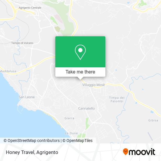 Honey Travel map