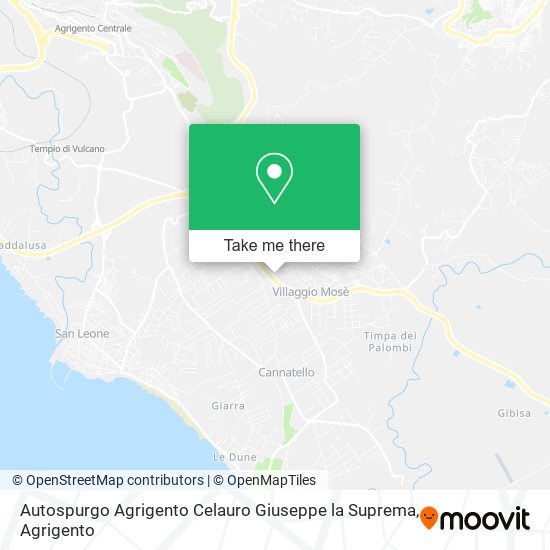 Autospurgo Agrigento Celauro Giuseppe la Suprema map