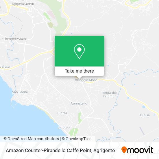 Amazon Counter-Pirandello Caffè Point map