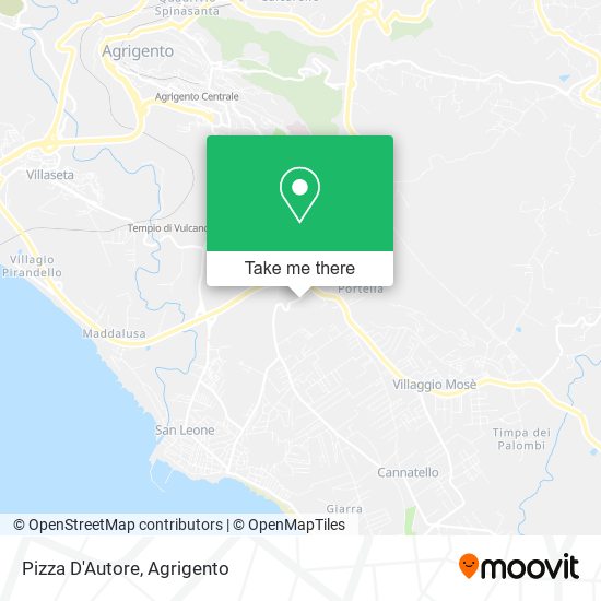 Pizza D'Autore map