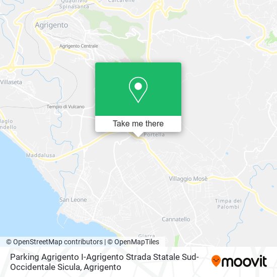 Parking Agrigento I-Agrigento Strada Statale Sud-Occidentale Sicula map
