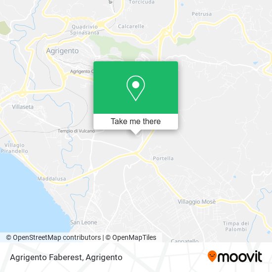 Agrigento Faberest map