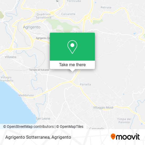 Agrigento Sotterranea map