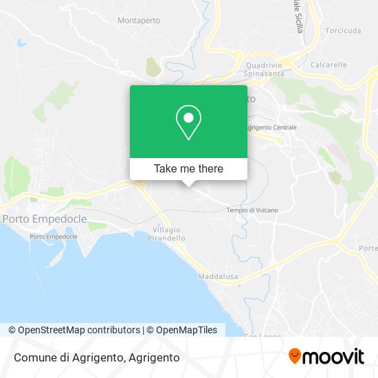 Comune di Agrigento map