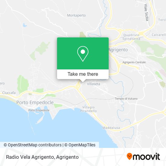 Radio Vela Agrigento map