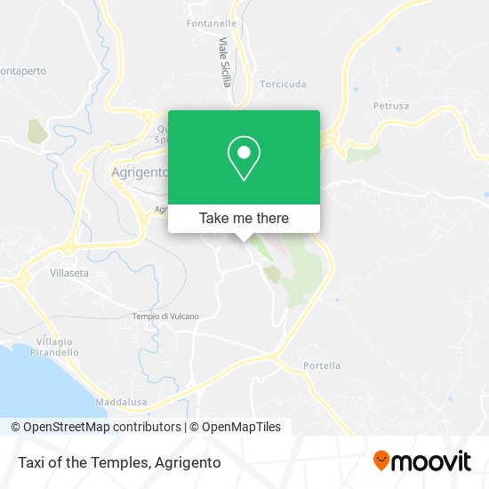 Taxi of the Temples map