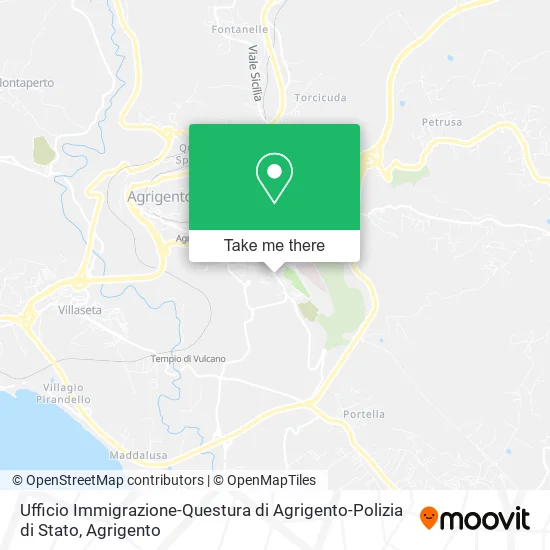 Ufficio Immigrazione-Questura di Agrigento-Polizia di Stato map