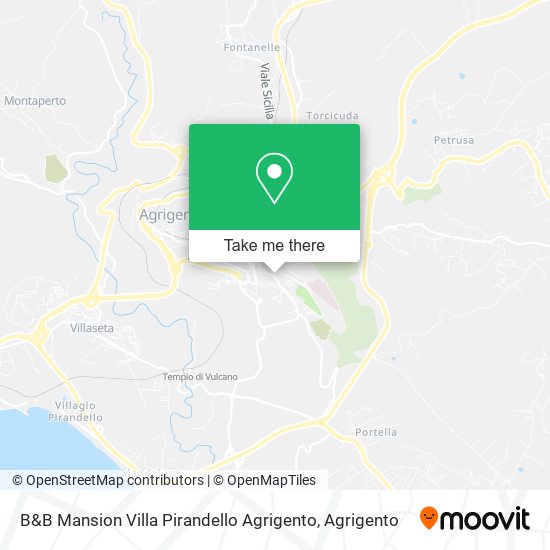 B&B Mansion Villa Pirandello Agrigento map