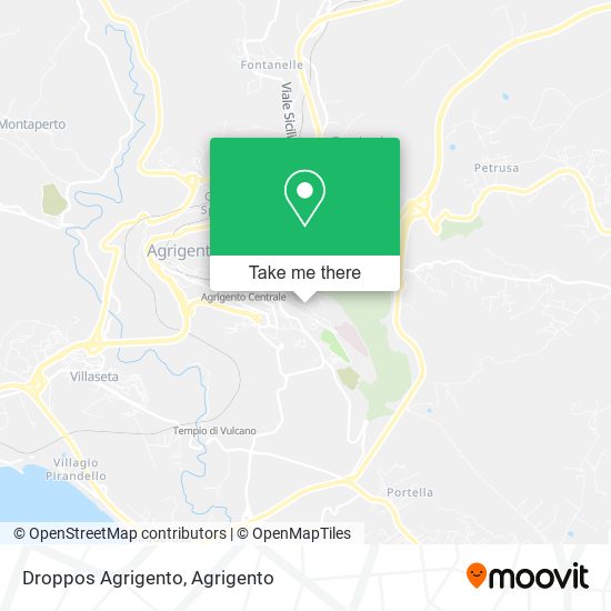 Droppos Agrigento map