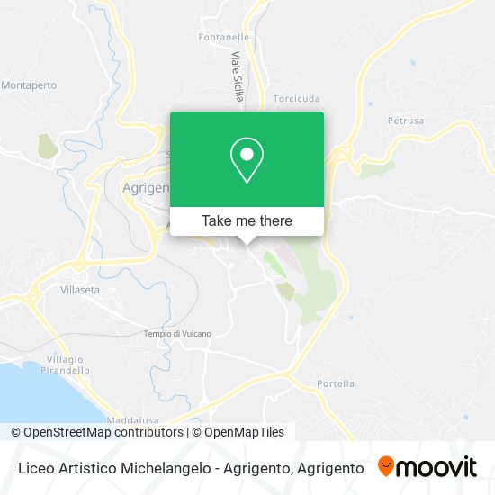 Liceo Artistico Michelangelo - Agrigento map