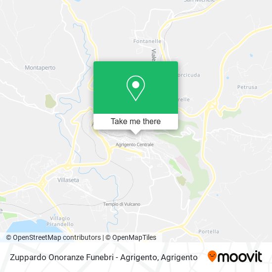 Zuppardo Onoranze Funebri - Agrigento map