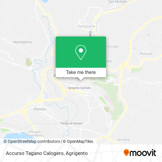 Accurso Tagano Calogero map