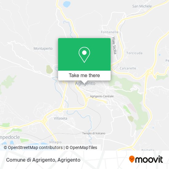 Comune di Agrigento map