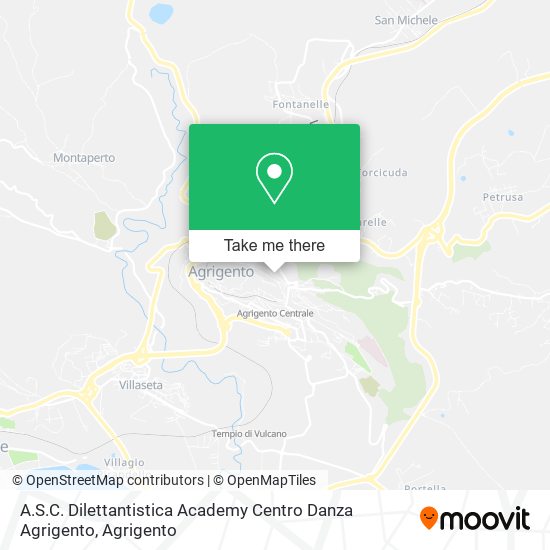 A.S.C. Dilettantistica Academy Centro Danza Agrigento map