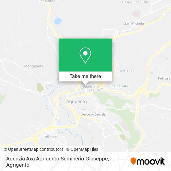 Agenzia Axa Agrigento Seminerio Giuseppe map