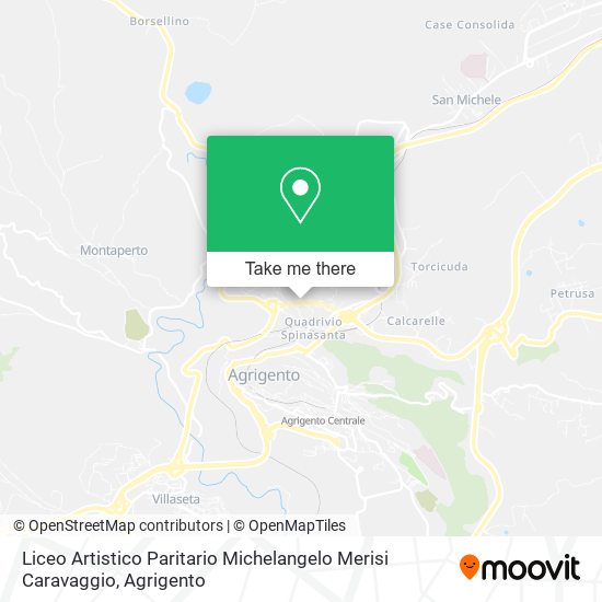 Liceo Artistico Paritario Michelangelo Merisi Caravaggio map