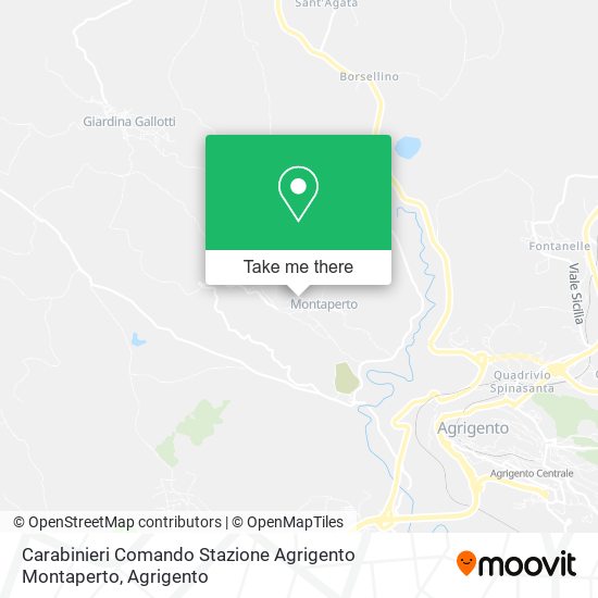 Carabinieri Comando Stazione Agrigento Montaperto map