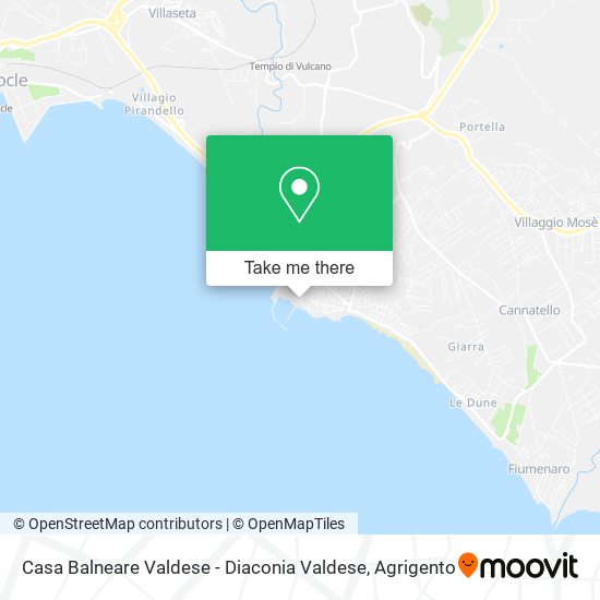 Casa Balneare Valdese - Diaconia Valdese map