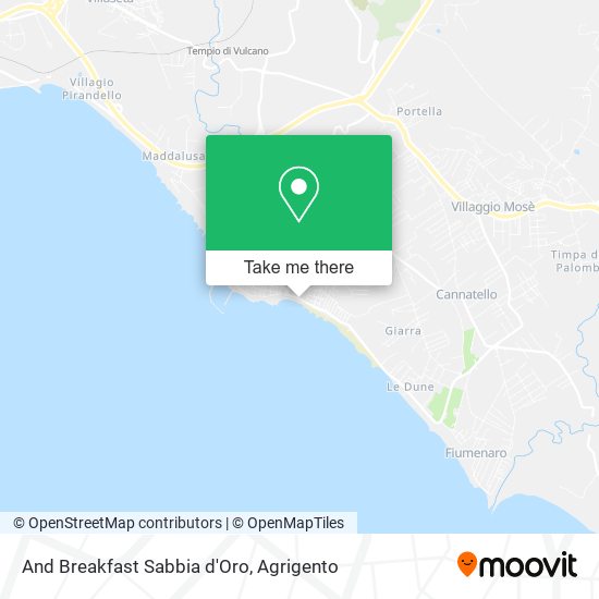 And Breakfast Sabbia d'Oro map