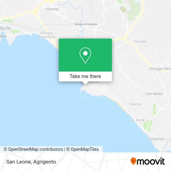 San Leone map