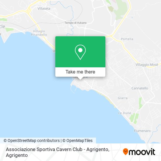 Associazione Sportiva Cavern Club - Agrigento map