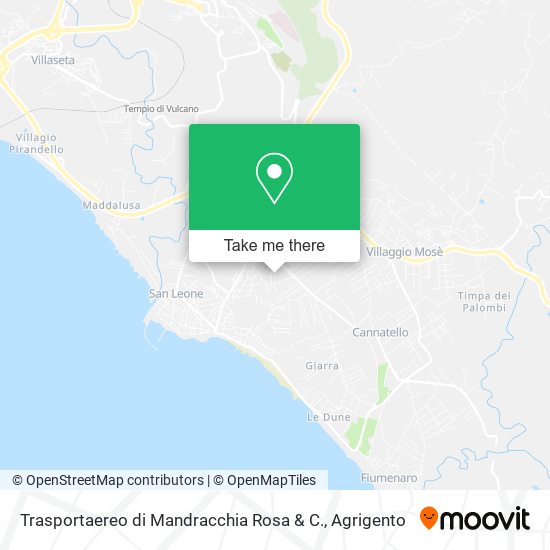 Trasportaereo di Mandracchia Rosa & C. map