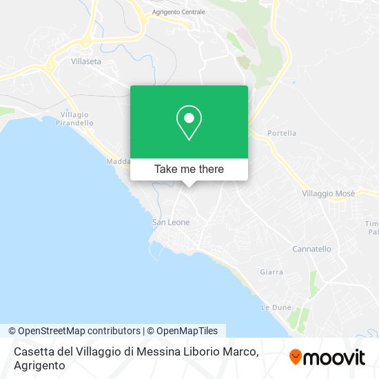 Casetta del Villaggio di Messina Liborio Marco map