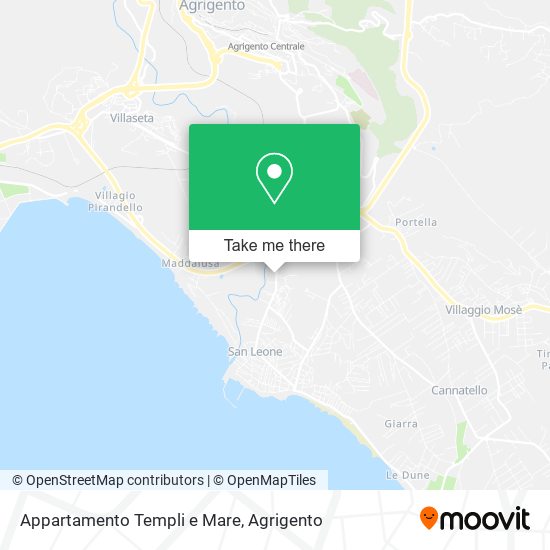 Appartamento Templi e Mare map