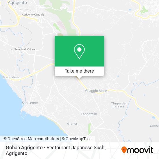 Gohan Agrigento - Restaurant Japanese Sushi map