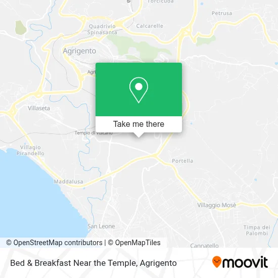 Bed & Breakfast Near the Temple map