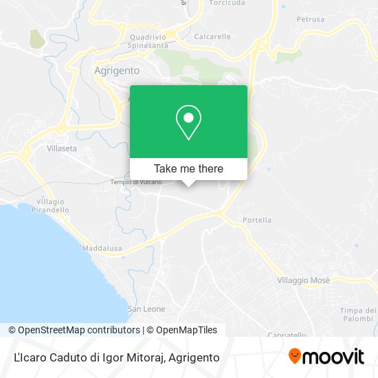 L'Icaro Caduto di Igor Mitoraj map