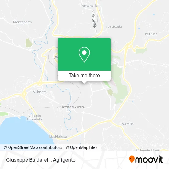 Giuseppe Baldarelli map
