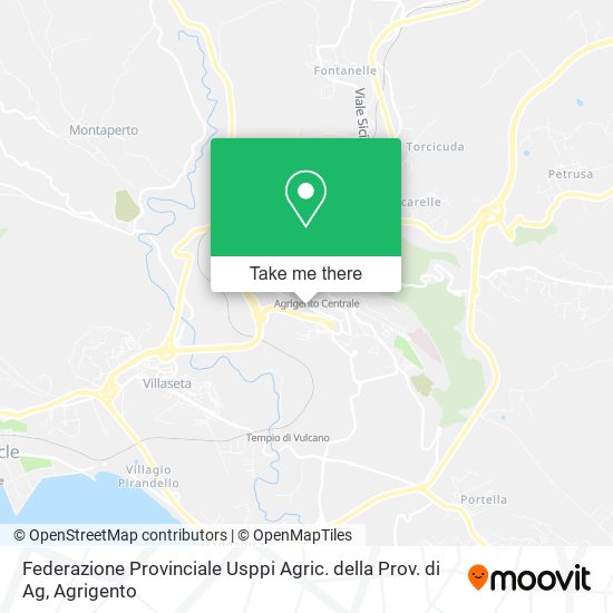 Federazione Provinciale Usppi Agric. della Prov. di Ag map