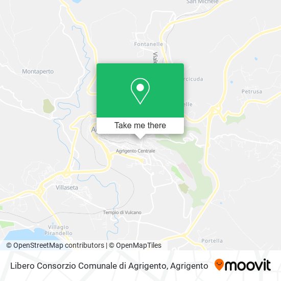Libero Consorzio Comunale di Agrigento map