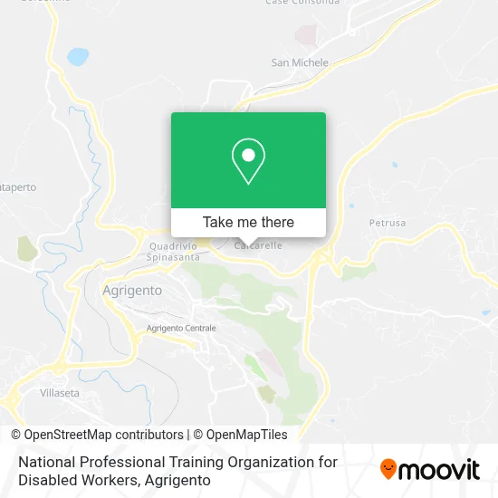 National Professional Training Organization for Disabled Workers map