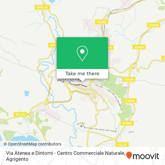 Via Atenea e Dintorni - Centro Commerciale Naturale map