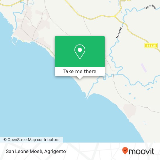 San Leone Mosè map