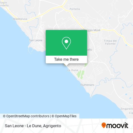 San Leone - Le Dune map