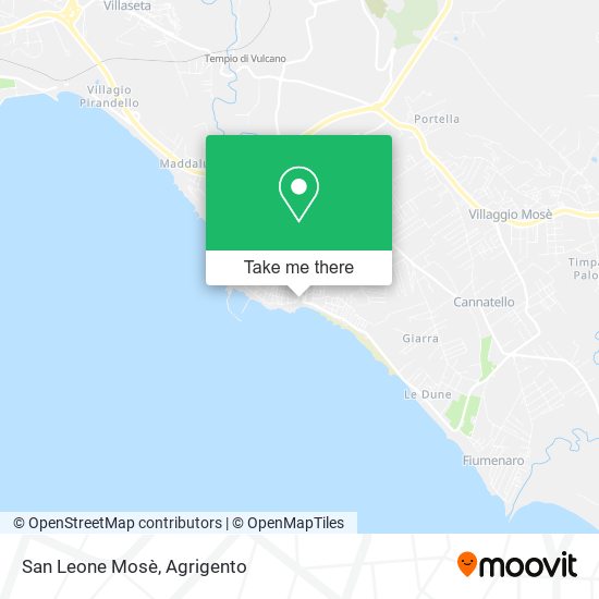 San Leone Mosè map